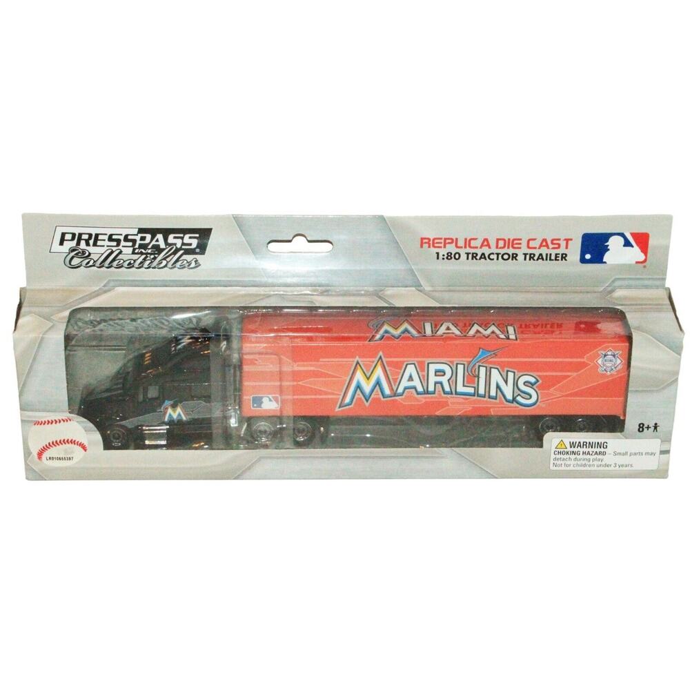 Vintage Logo Miami Marlins MLB Baseball - 1:80 Diecast Truck Toy Vehicle 2012